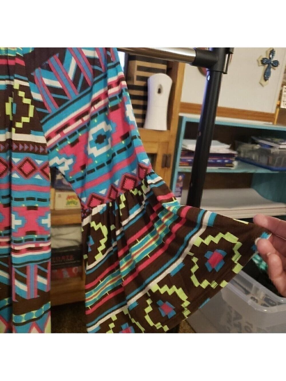 LILYPAD Aztec Bright Print Tunic Dress - Picture 5 of 9